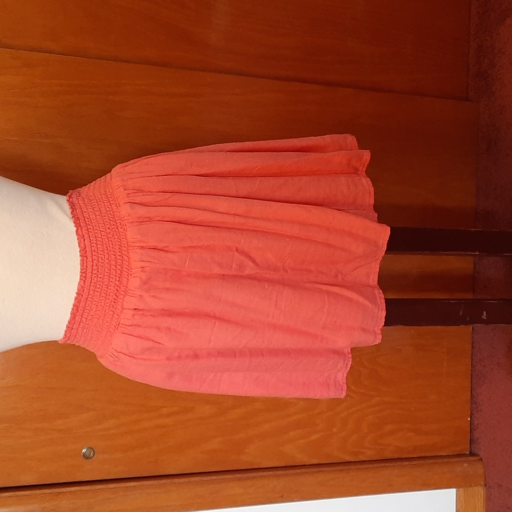 Old Navy Coral Cotton Skirt